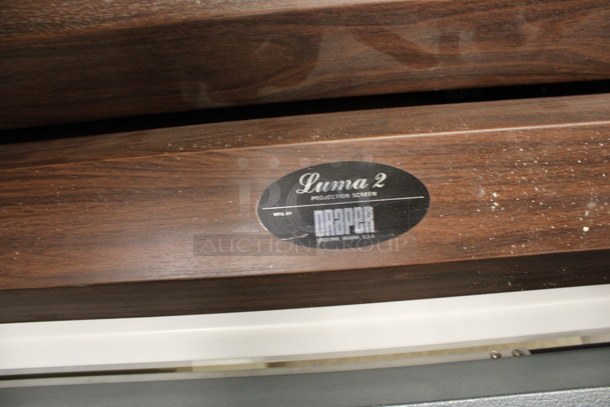 5 Various Projection Screens. Includes Draper. 97", 124". 5 Times Your Bid! Does Not Include Cart. (Room 105) - Image 3 of 5