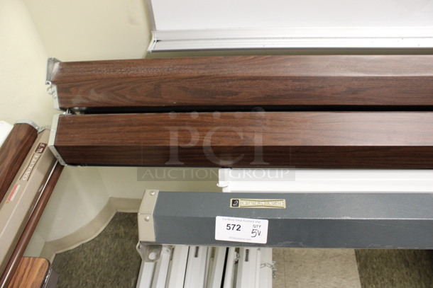 5 Various Projection Screens. Includes Draper. 97", 124". 5 Times Your Bid! Does Not Include Cart. (Room 105) - Image 4 of 5