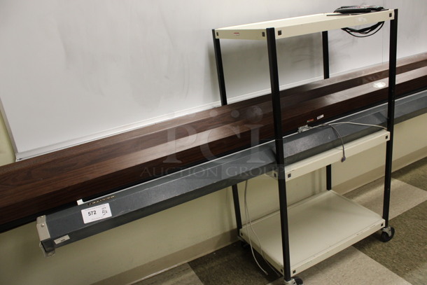 5 Various Projection Screens. Includes Draper. 97", 124". 5 Times Your Bid! Does Not Include Cart. (Room 105) - Image 5 of 5
