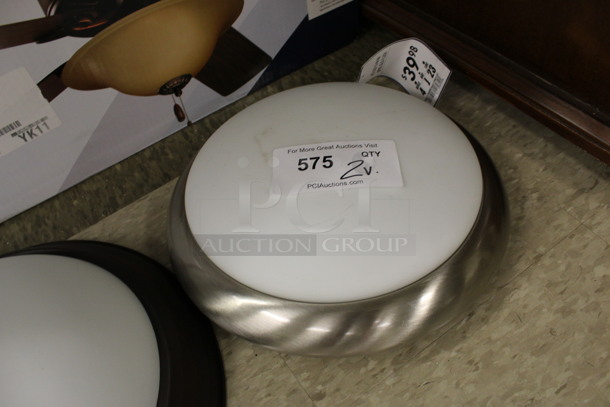 2 Metal Ceiling Lights. 13x13x3, 13x13x5. 2 Times Your Bid! (Room 105) - Image 4 of 4
