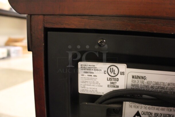 Wood Pattern Electric Powered Portable Fireplace Heater. 16x20x18.5. (Room 105) - Image 5 of 5