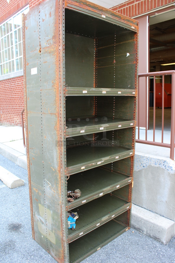 7 Metal Bookshelves. 36x24x87. 7 Times Your Bid! (Parking Lot By Dock) - Image 2 of 6