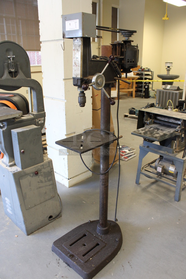 Metal Commercial Floor Style Drill. 18x24x69. (Room 130)