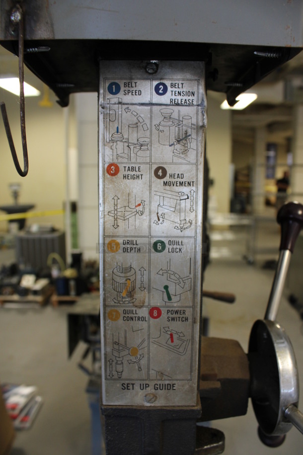 Metal Commercial Floor Style Drill. 18x24x69. (Room 130) - Image 8 of 10