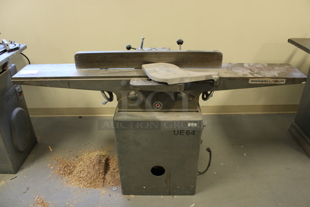 Rockwell Delta Metal Commercial Floor Style Manual Jointer. 115 Volts, 1 Phase. 67x22x38. (Room 130)