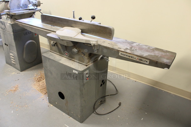 Rockwell Delta Metal Commercial Floor Style Manual Jointer. 115 Volts, 1 Phase. 67x22x38. (Room 130) - Image 6 of 10