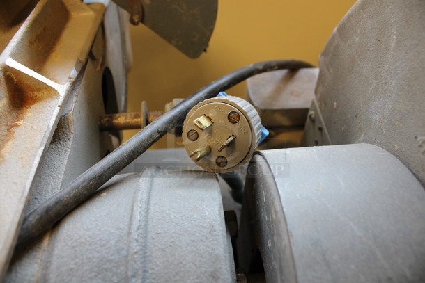Rockwell Delta Metal Commercial Floor Style Electric Powered Sander. 250 Volts. 27x28x43. (Room 130) - Image 10 of 10