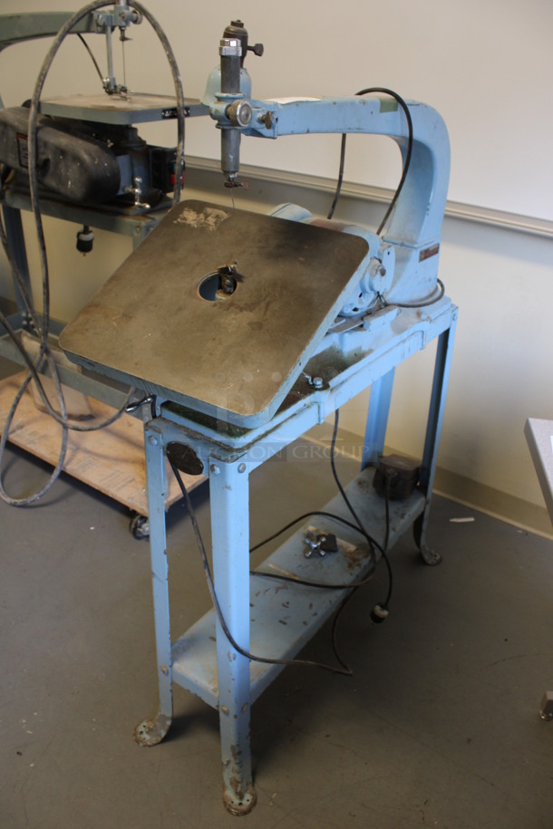 Milwaukee Delta Metal Commercial Floor Style Scroll Saw. 15x36x54. (Room 130) - Image 2 of 10