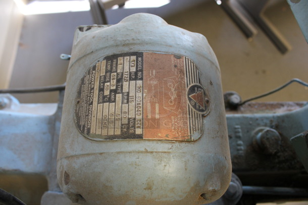 Milwaukee Delta Metal Commercial Floor Style Scroll Saw. 15x36x54. (Room 130) - Image 6 of 10