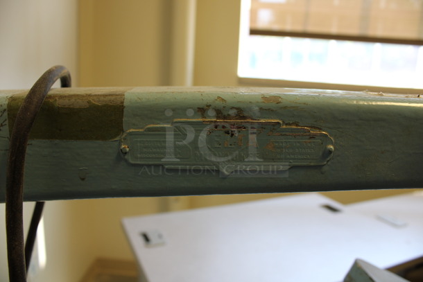 Milwaukee Delta Metal Commercial Floor Style Scroll Saw. 15x36x54. (Room 130) - Image 7 of 10