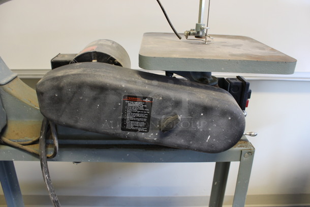 Milwaukee Delta Metal Commercial Floor Style Scroll Saw. 15x36x55. (Room 130) - Image 4 of 8