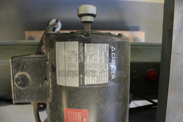 Milwaukee Delta Metal Commercial Floor Style Scroll Saw. 15x36x55. (Room 130) - Image 5 of 8