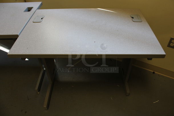 2 Gray Tables. 36x24x29. 2 Times Your Bid! (Room 130) - Image 2 of 4