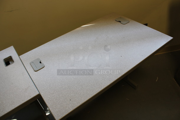 2 Gray Tables. 36x24x29. 2 Times Your Bid! (Room 130) - Image 3 of 4