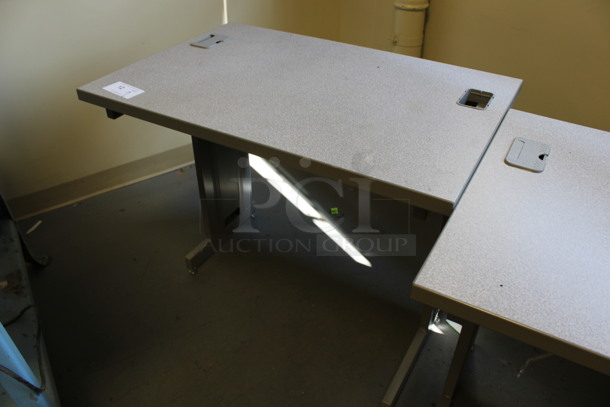 2 Gray Tables. 36x24x29. 2 Times Your Bid! (Room 130) - Image 4 of 4
