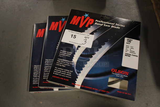 3 BRAND NEW IN BOX! MVP Olson Professional Series Band Saw Blades. 3 Times Your Bid! (Room 130) - Image 3 of 4