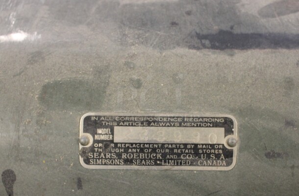 Sears Roebuck Model 283990 Metal Commercial Floor Style Router? 28x42x42. (Room 130) - Image 5 of 12