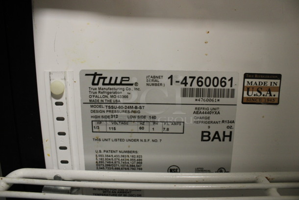 True Model TSSU-60-24M-B-ST Stainless Steel Commercial Sandwich Salad Prep Table Bain Marie Mega Top w/ Cutting Board on Commercial Casters. 115 Volts, 1 Phase. 60x34x46.5. (Room 130) - Image 7 of 9