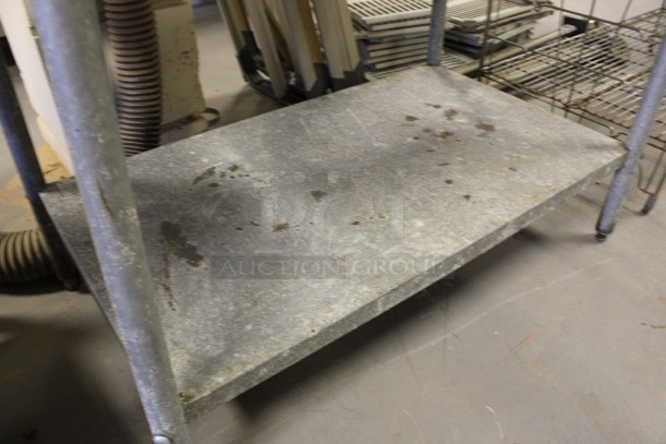 Stainless Steel Commercial Table w/ Metal Under Shelf. 48x30x35. (Room 130) - Image 4 of 4