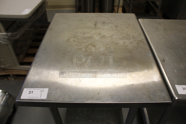 Stainless Steel Commercial Table w/ Metal Under Shelf. 30x24x35.5. (Room 130) - Image 3 of 4