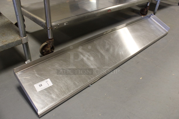 Stainless Steel Shelf. 66x14x8. (Room 130)