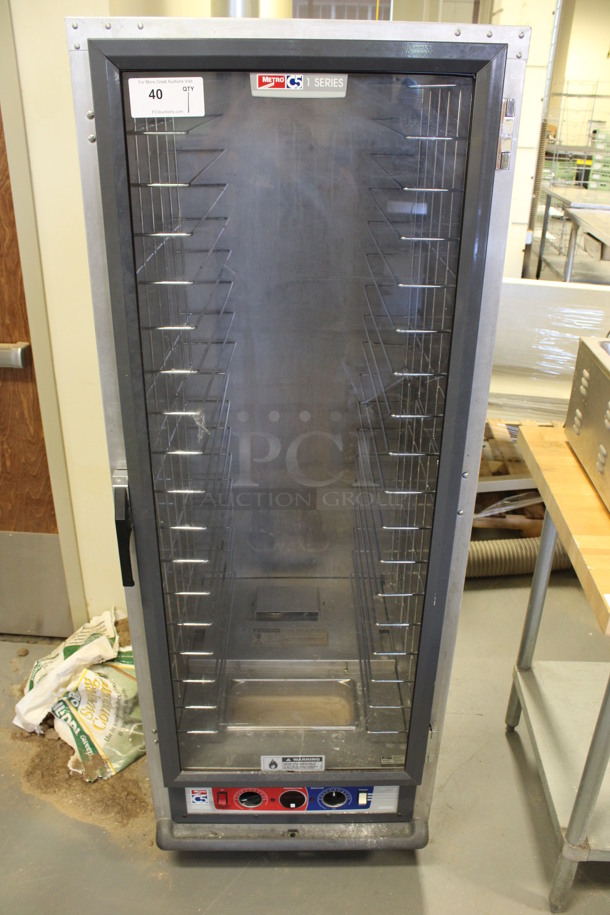 2010 Metro C5 Metal Commercial Warming Cabinet on Commercial Casters. 25.5x31x70. (Room 130)
