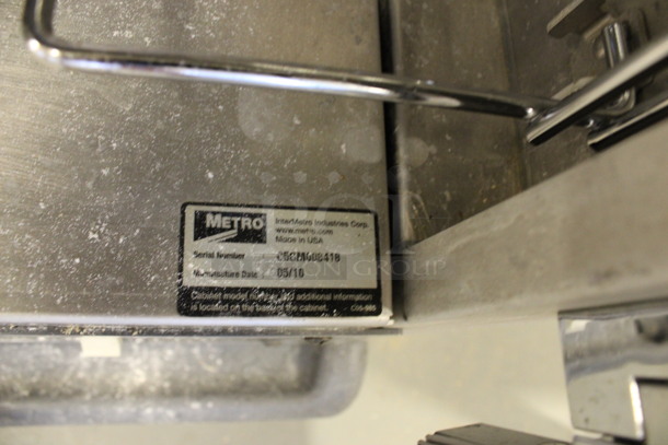 2010 Metro C5 Metal Commercial Warming Cabinet on Commercial Casters. 25.5x31x70. (Room 130) - Image 6 of 6