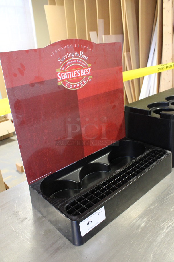 Black Poly Countertop Stand. 22x11x22. (Room 130) - Image 2 of 3