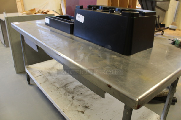 Stainless Steel Commercial Table w/ 3 Drawers and Metal Under Shelf. 72x30x35. (Room 130) - Image 2 of 4