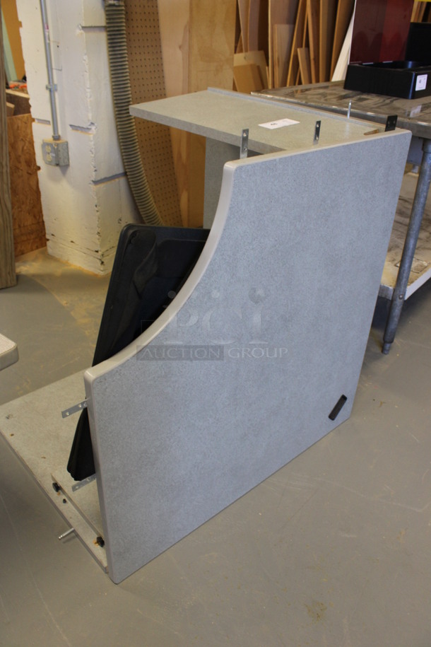 Gray Corner Desk. 36x36x30. (Room 130) - Image 2 of 5