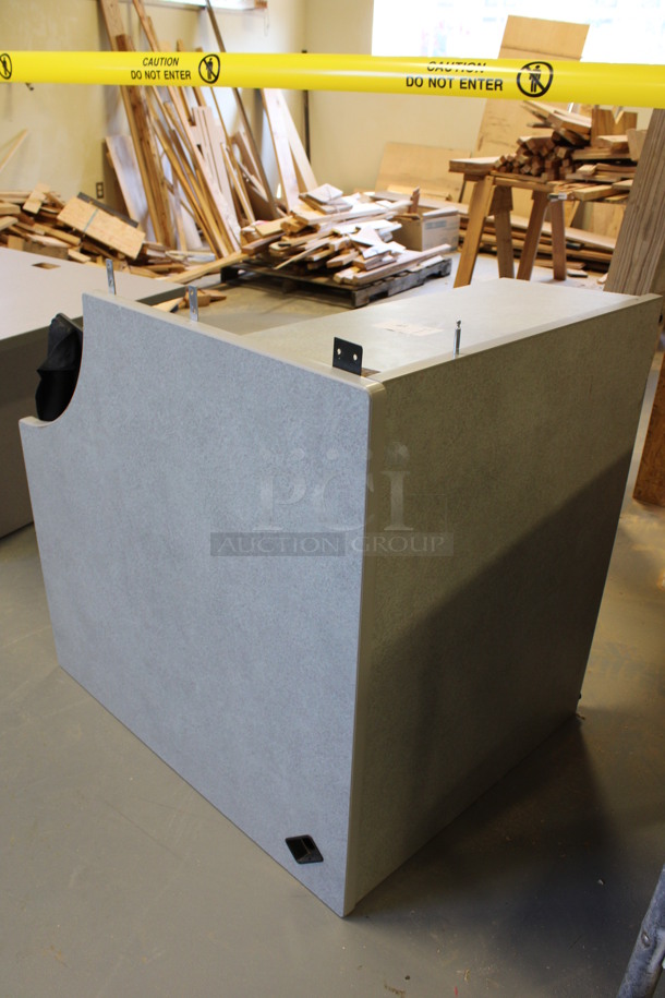 Gray Corner Desk. 36x36x30. (Room 130) - Image 3 of 5