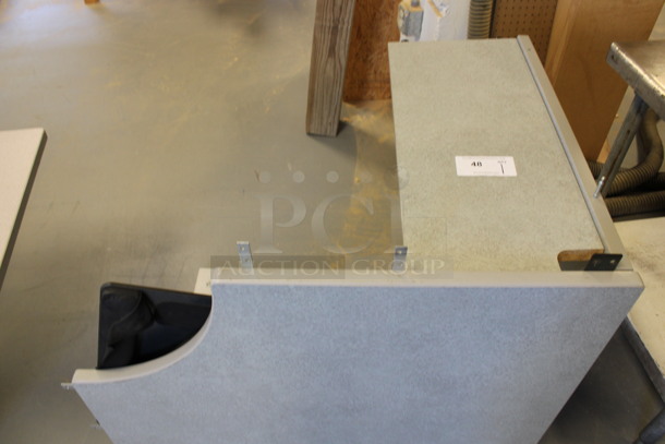 Gray Corner Desk. 36x36x30. (Room 130) - Image 4 of 5