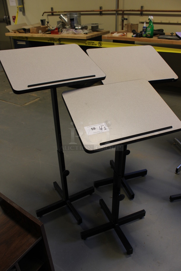 ALL ONE MONEY! Lot of 3 Gray Podiums. Includes 20x16x45. (Room 130) - Image 2 of 5