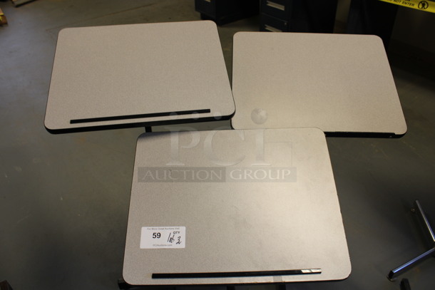ALL ONE MONEY! Lot of 3 Gray Podiums. Includes 20x16x45. (Room 130) - Image 3 of 5