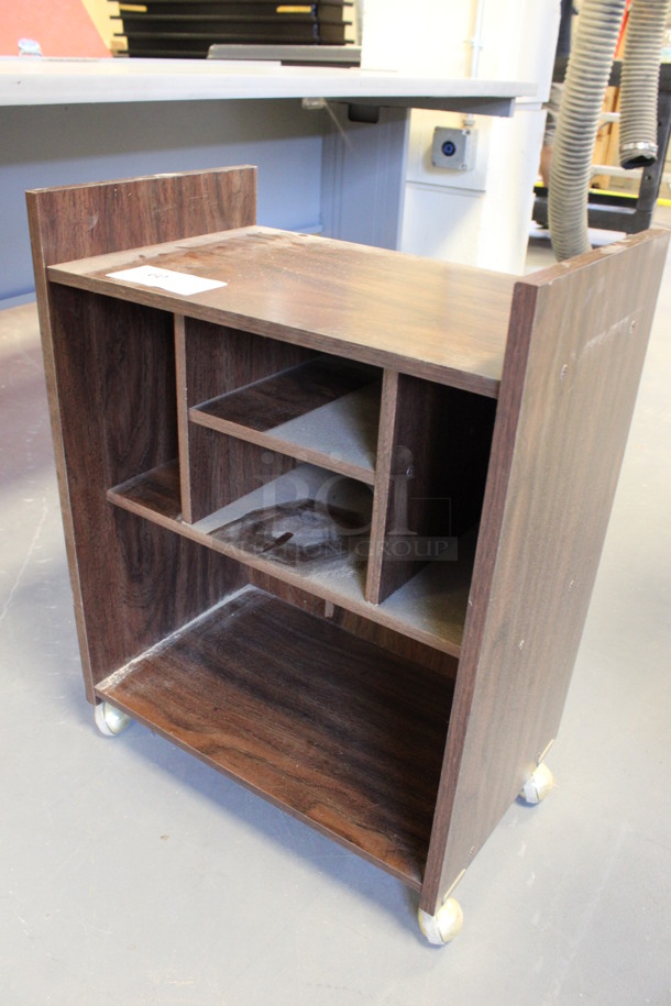 Wood Pattern Transport Cart on Casters. 19x12x25.5. (Room 130) - Image 2 of 5
