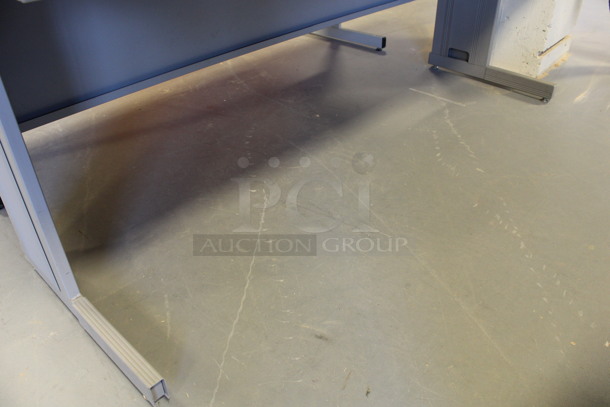 Gray Table. 72x24x29.5. (Room 130) - Image 3 of 3