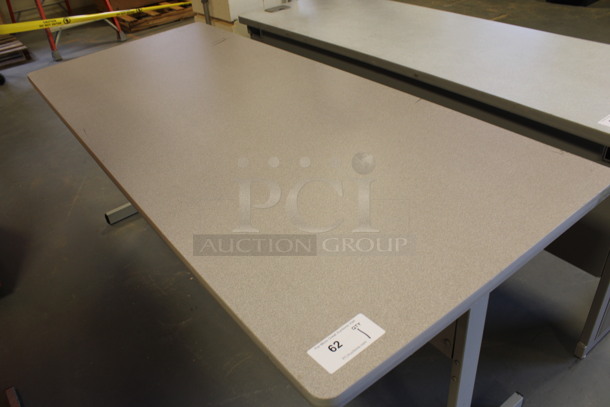 Gray Table. 72x30x29.5. (Room 130) - Image 2 of 3