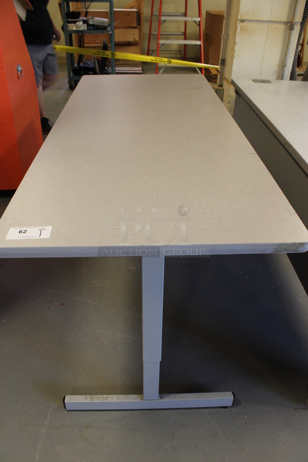 Gray Table. 72x30x29.5. (Room 130) - Image 3 of 3