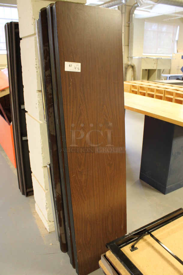 4 Various Folding Tables. Includes 72x18x29. 4 Times Your Bid! (Room 130)