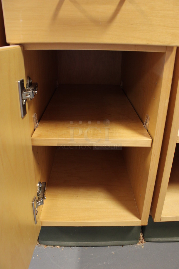 4 Wooden Cabinets w/ Drawer and Door. Stock Picture - Cosmetic Condition May Vary. 12x24.5x29. 4 Times Your Bid! (Room 130) - Image 3 of 4