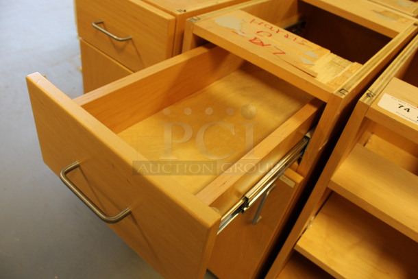 4 Wooden Cabinets w/ Drawer and Door. Stock Picture - Cosmetic Condition May Vary. 12x24.5x29. 4 Times Your Bid! (Room 130) - Image 4 of 4