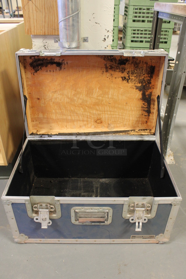 Blue Trunk w/ Handles. 26x16x15. (Room 130) - Image 2 of 6