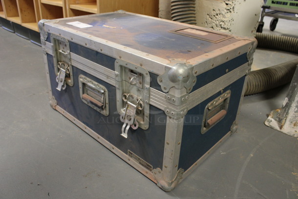 Blue Trunk w/ Handles. 26x16x15. (Room 130) - Image 5 of 6