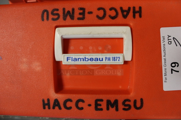3 Flambeau PM1872 Orange Poly Boxes. 17x9.5x9. 3 Times Your Bid! (Room 130) - Image 3 of 4