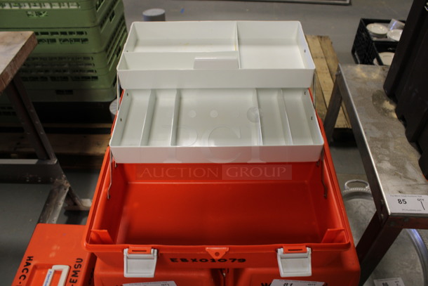 3 Flambeau PM 2072 Orange Poly Boxes. 19x10.5x10. 3 Times Your Bid! (Room 130) - Image 2 of 7