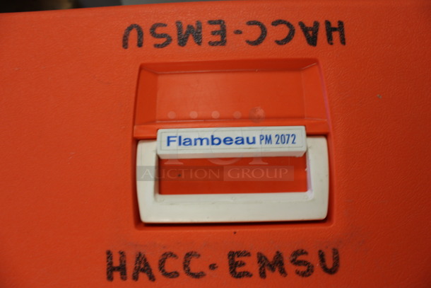 3 Flambeau PM 2072 Orange Poly Boxes. 19x10.5x10. 3 Times Your Bid! (Room 130) - Image 7 of 7