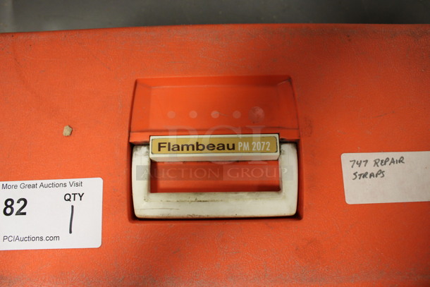 Flambeau PM 2072 Orange Poly Box w/ Contents. 19x10.5x10. (Room 130) - Image 3 of 6