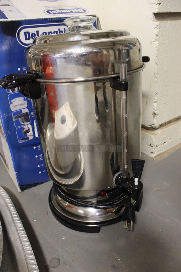IN ORIGINAL BOX! DeLonghi Stainless Steel Commercial Countertop Coffee Urn. 14x12x19. (Room 130) - Image 3 of 7