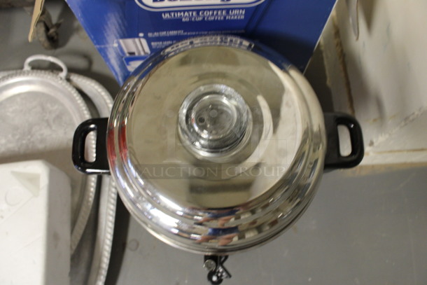 IN ORIGINAL BOX! DeLonghi Stainless Steel Commercial Countertop Coffee Urn. 14x12x19. (Room 130) - Image 4 of 7