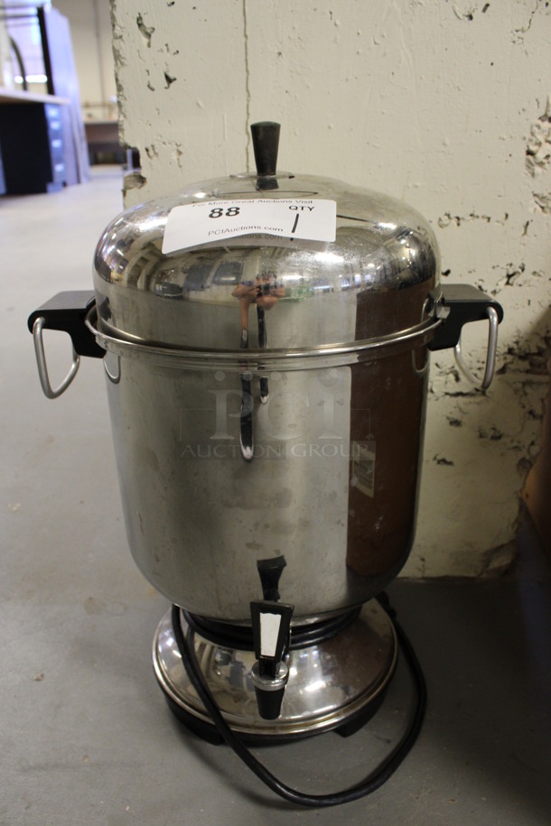 Metal Countertop Coffee Urn. 13x11x18. (Room 130) - Image 1 of 3